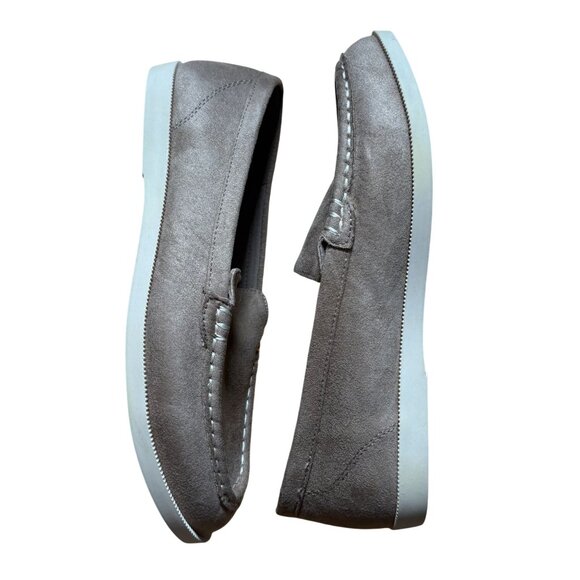 J. Crew Factory Boys' Sueded Loafers Kids' Size 5 in Light Gray New Without Box! - Picture 4 of 9